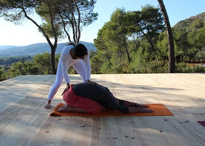 Balasana-or-childs-pose-during-private-Yoga-class-in-Ibiza-with-Opale