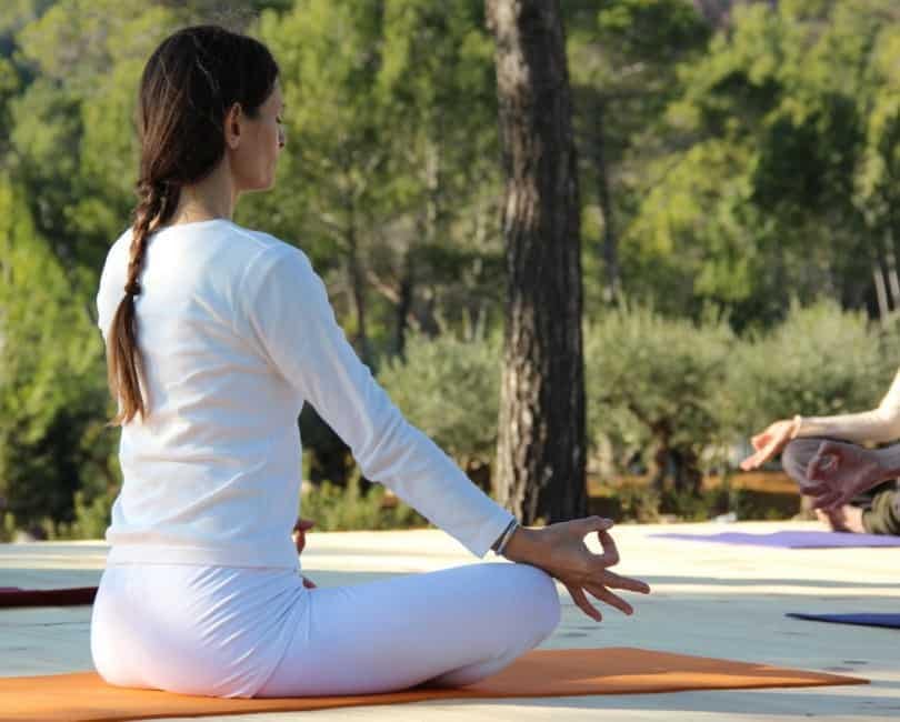 Mindfulness-meditation-on-outdoor-Yoga-space-at-Opales-Yoga-retreat-Ibiza