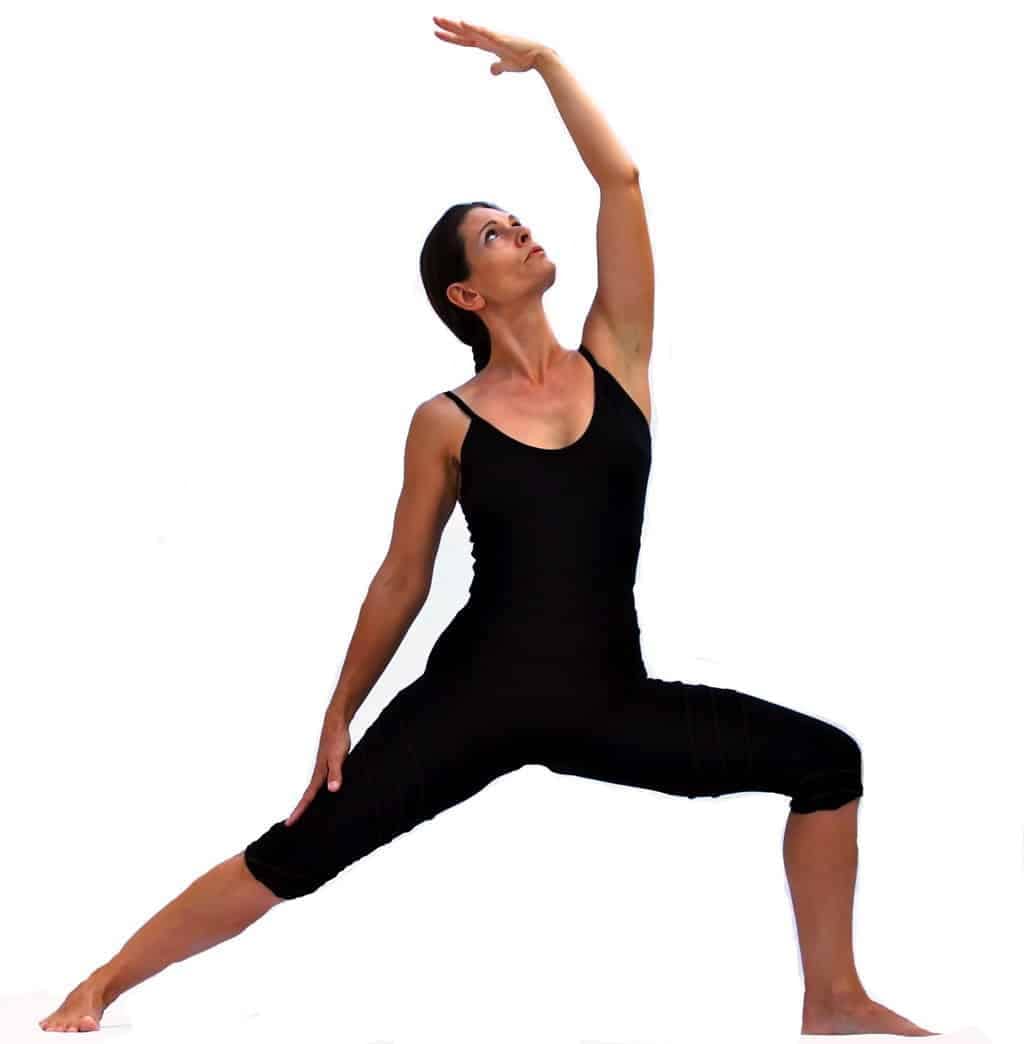 Opale-in-Vikrasana-tree-pose-at-beniras-beach-Hatha-Yoga-Ibiza-400x601 Viparita-virabhadrasana-II-reversed-Virabhadras-pose-or-exulted-warrior-Opale-Yoga-Ibiza